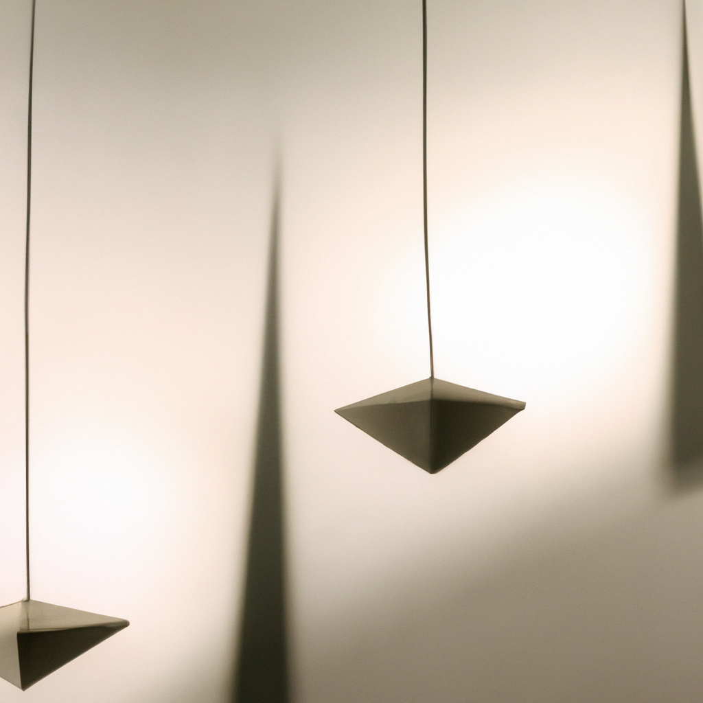 Escultura de luz minimalista en galería blanca con sombras suaves y contraste alto, fondo de concreto blanco, render 4k